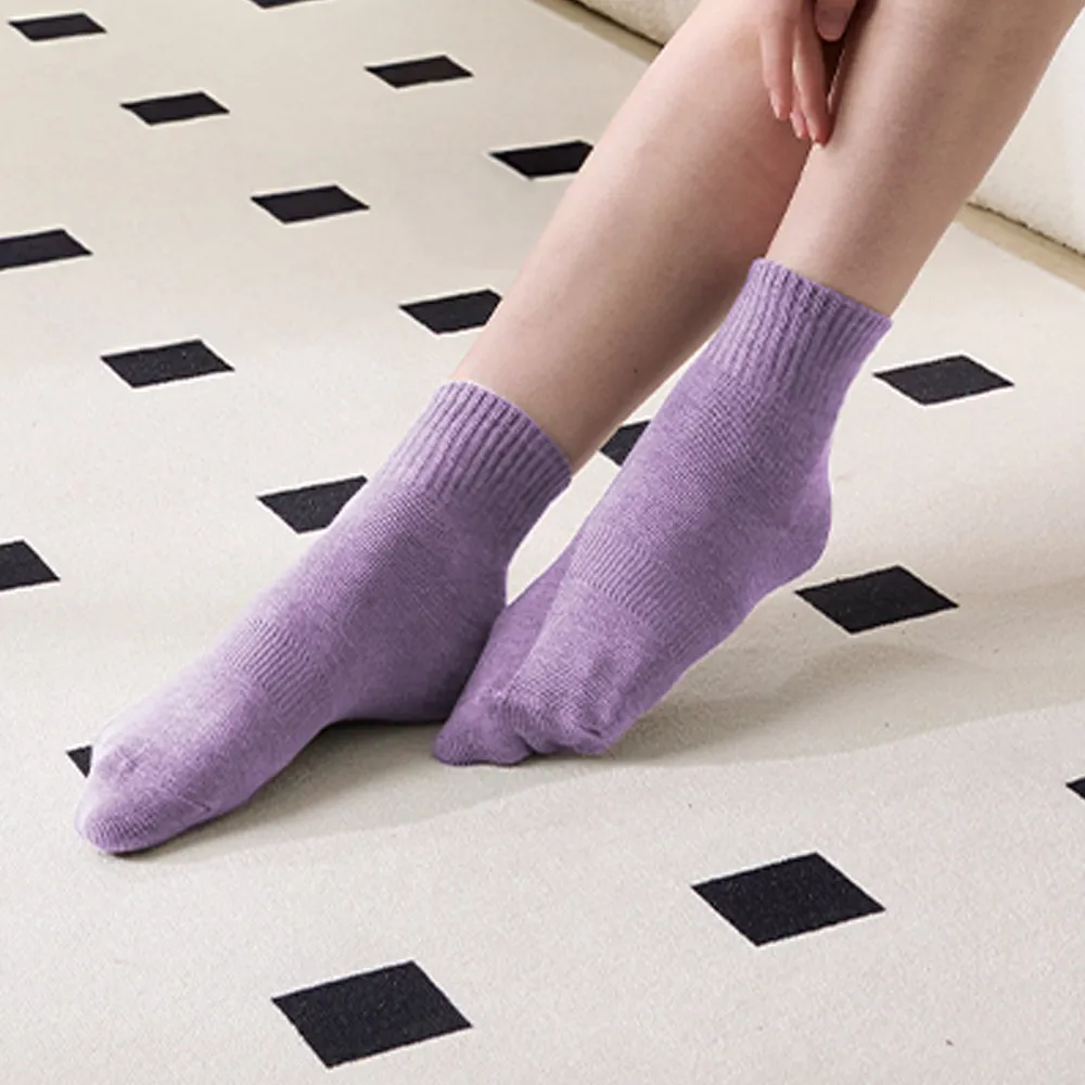 【三花】1/2素面休閒襪.襪子 50-1