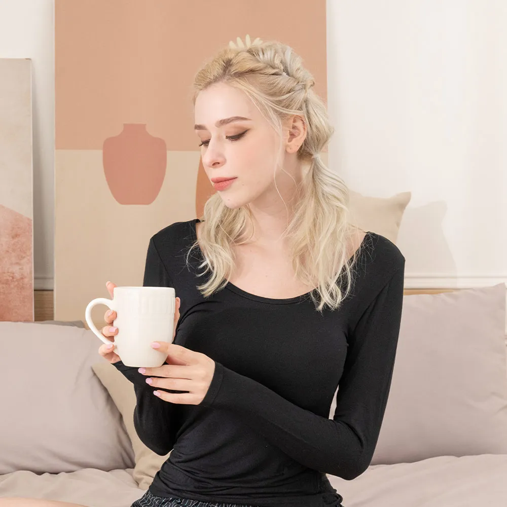 【2件組】三花蓄熱保暖機能衣-女圓領衫 617.627_美安