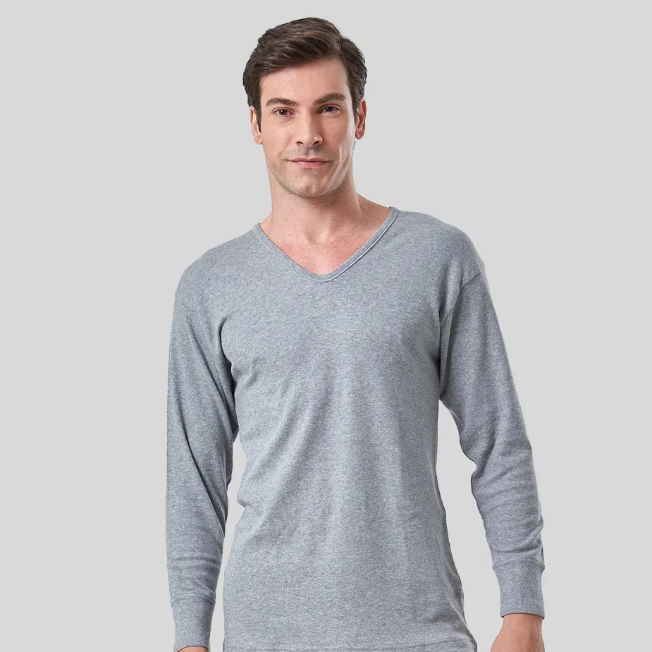 【三花】長袖厚棉Ｕ領內衣 9923