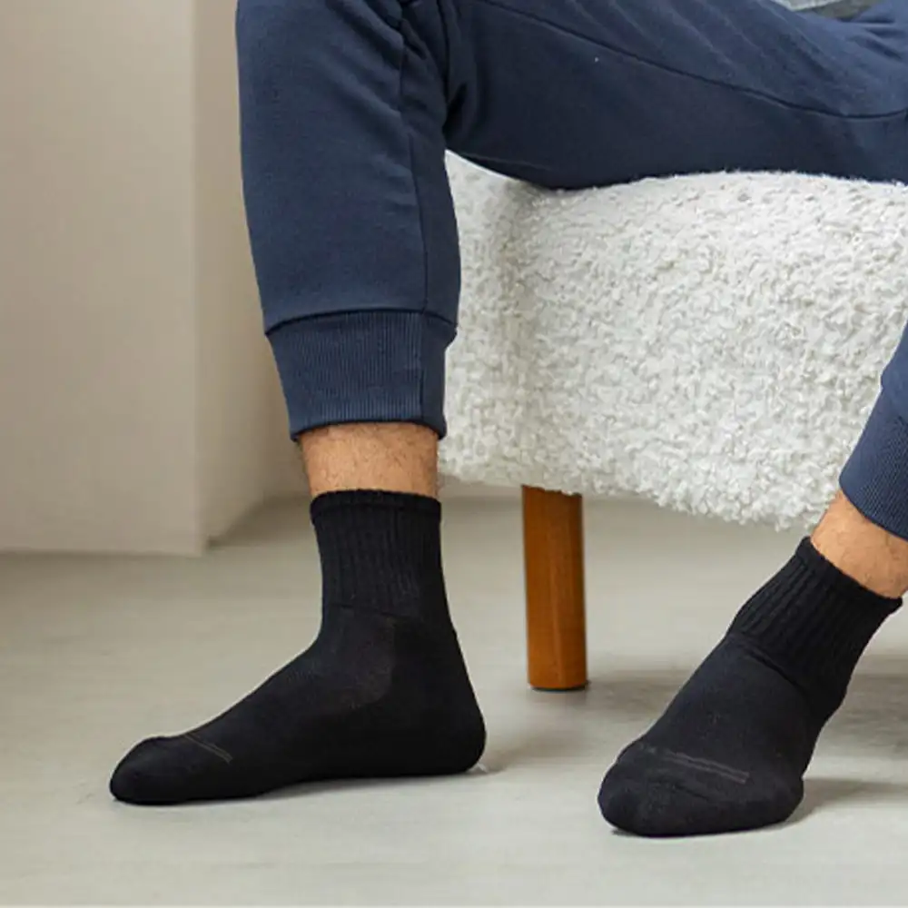 【加大襪】三花1/2素面超透氣1/2男女運動襪.襪子 X445