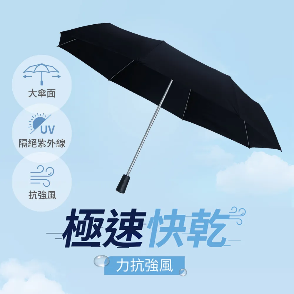 【三花】手開大傘面抗強風晴雨傘.抗UV防曬 UM5651