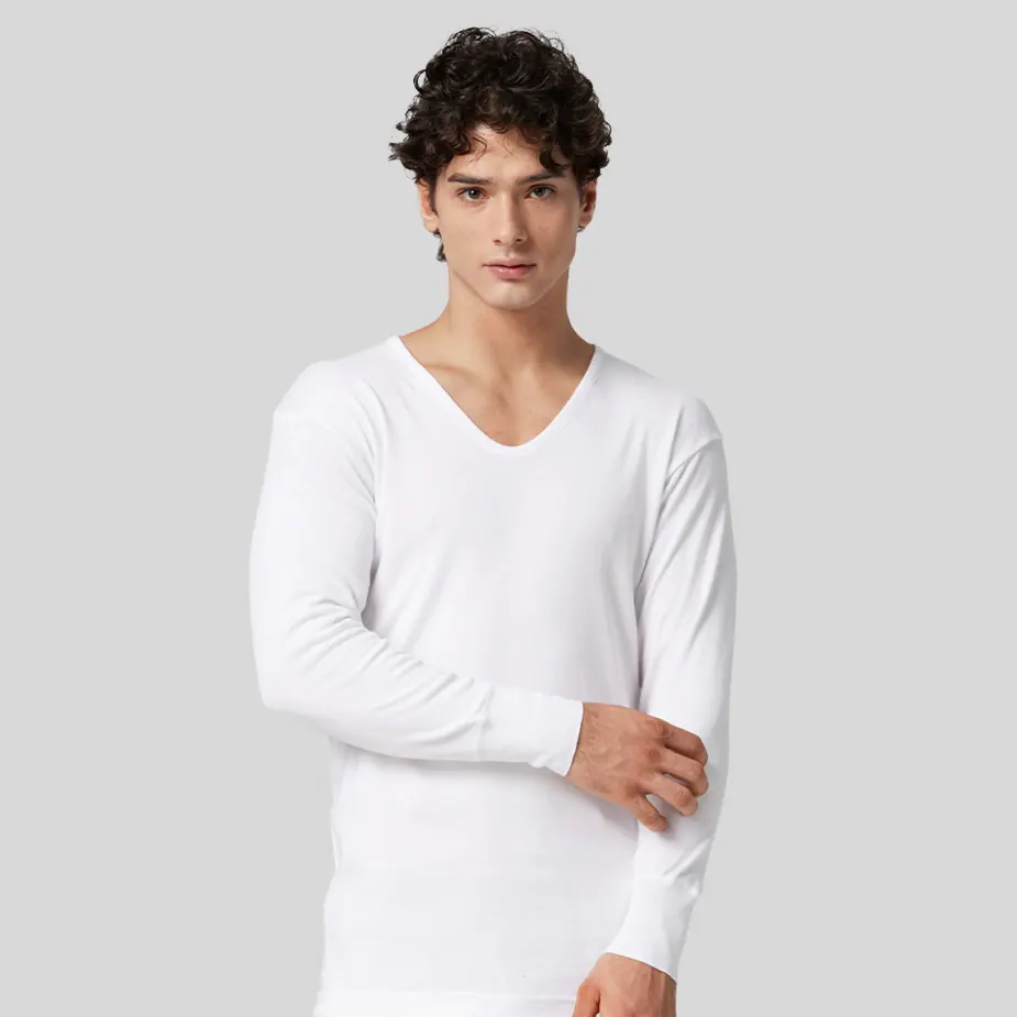 【三花】長袖厚棉圓領/U領內衣_9922、9923 (熱銷)