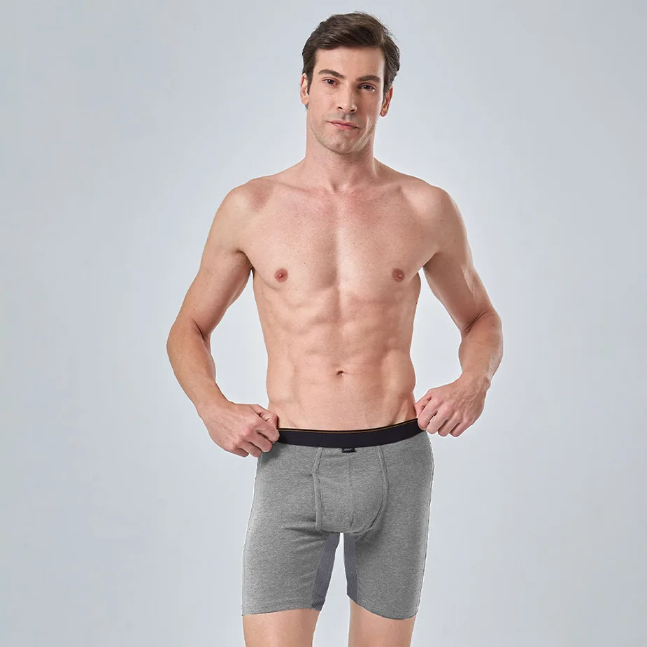 【三花】超透氣運動內褲.四角褲.男內褲(透氣網布)_加長版_6688