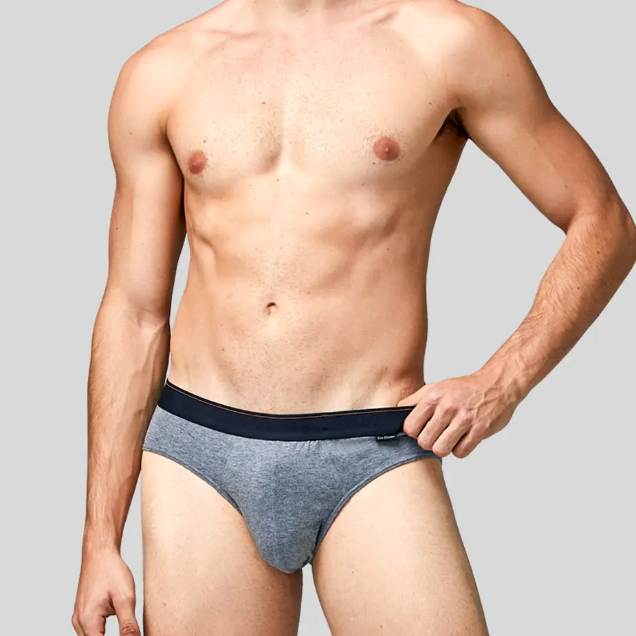 【三花】彈性貼身三角褲.男內褲_中灰 3366