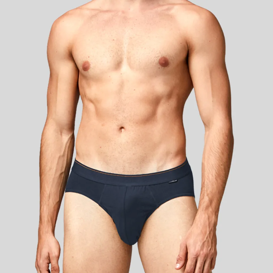 【三花】彈性貼身三角褲.男內褲_深藍 3366