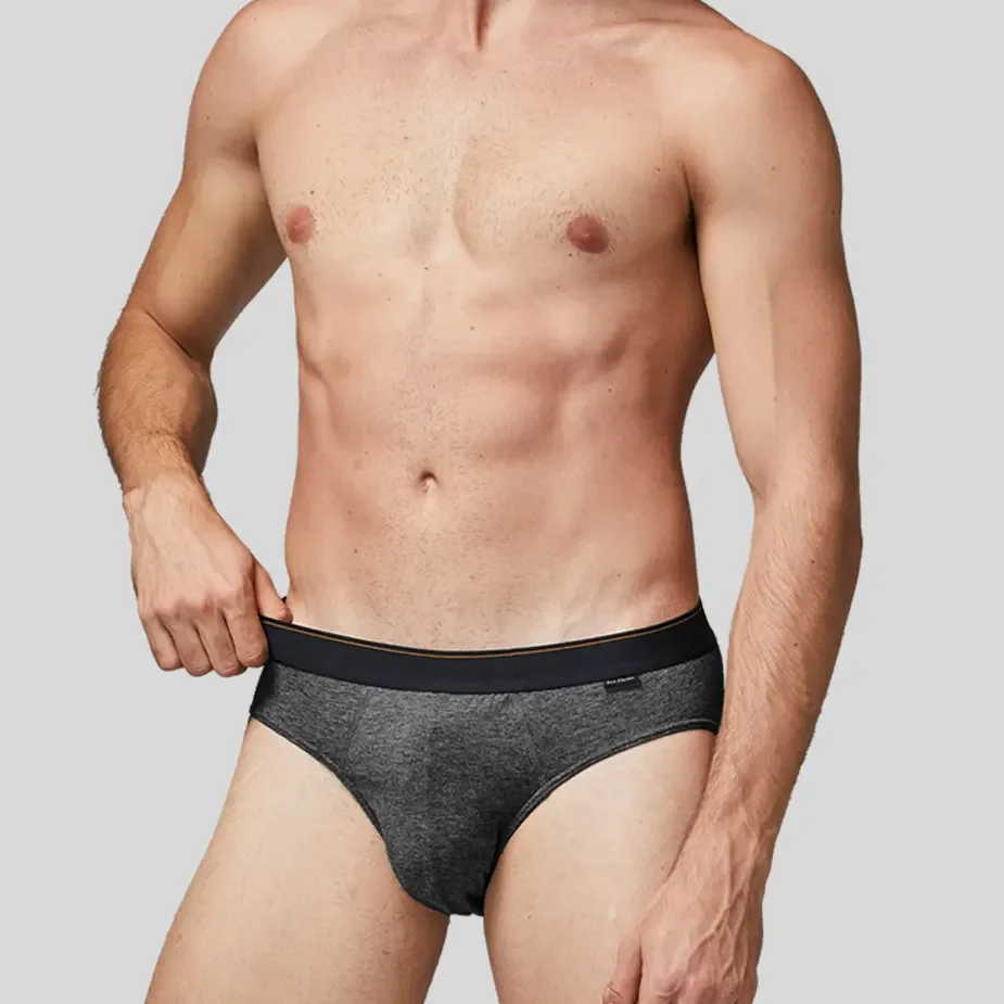 【三花】彈性貼身三角褲.男內褲_鐵灰 3366