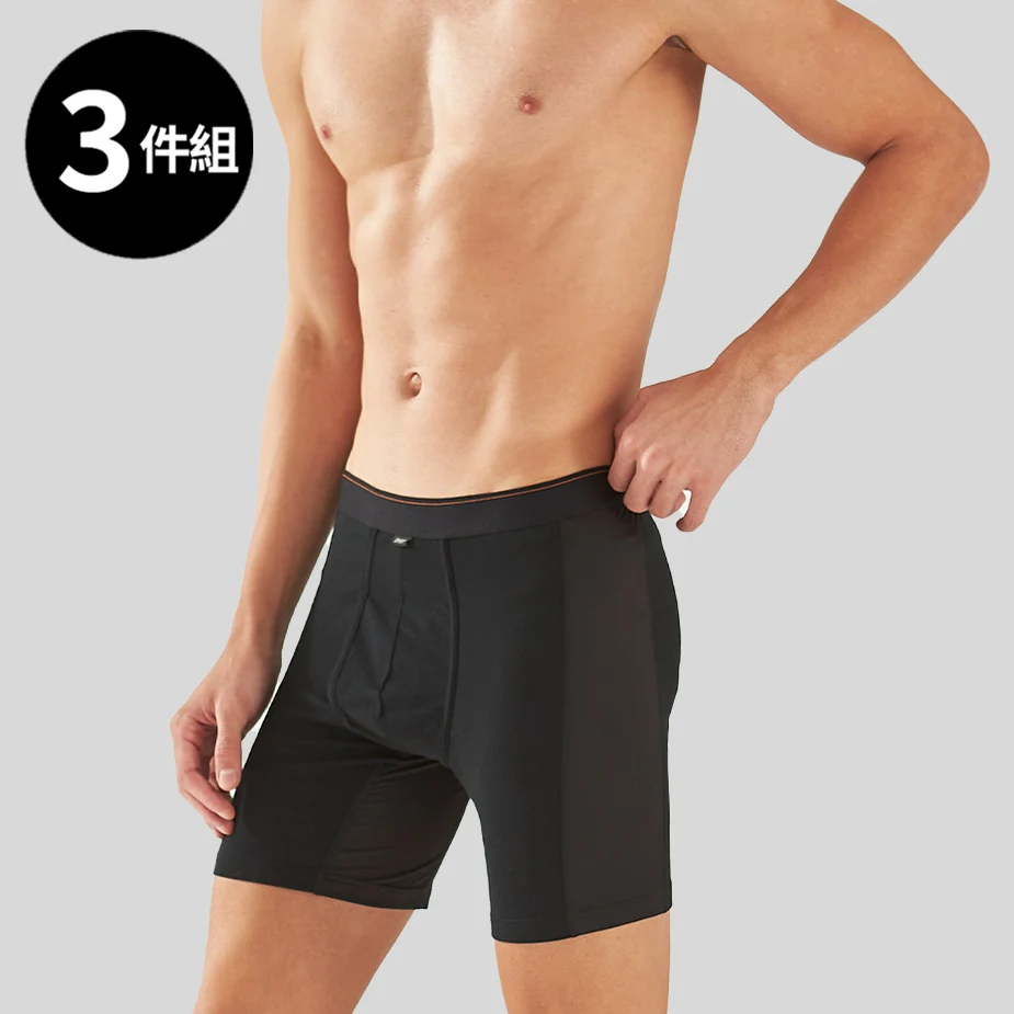 【3件組】三花超透氣運動內褲.四角褲.男內褲(透氣網布)_6688