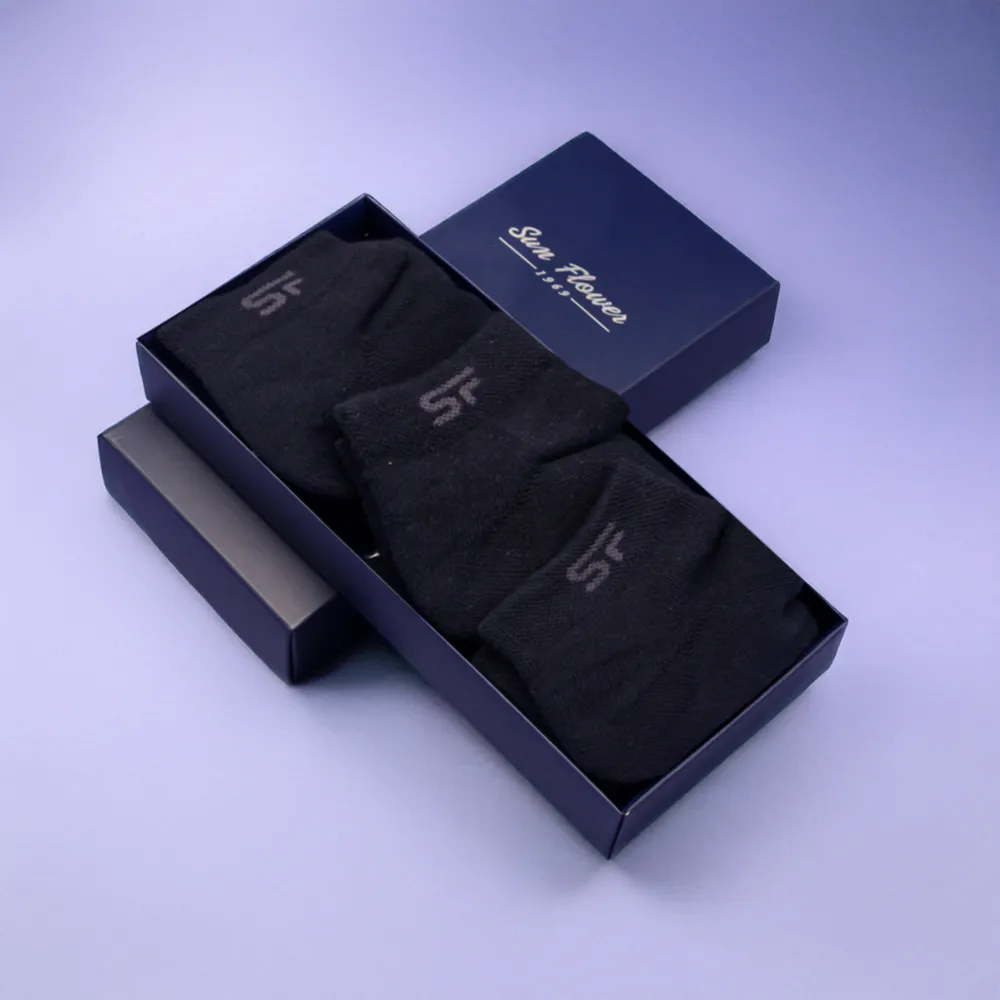 【禮盒3雙組】1/4毛巾底運動襪.襪子 466