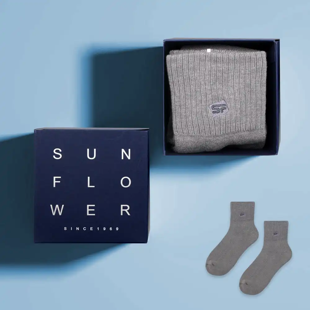 【三花運動襪典藏禮盒2雙組】無痕肌1/2男女運動襪.襪子 S008