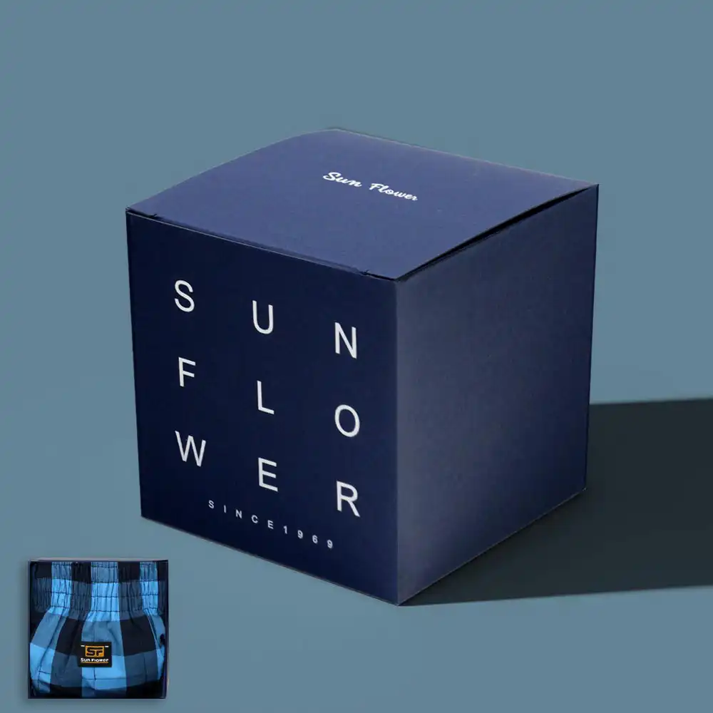 【三花紳士典藏禮盒2件組】平口褲_花色隨機 5522