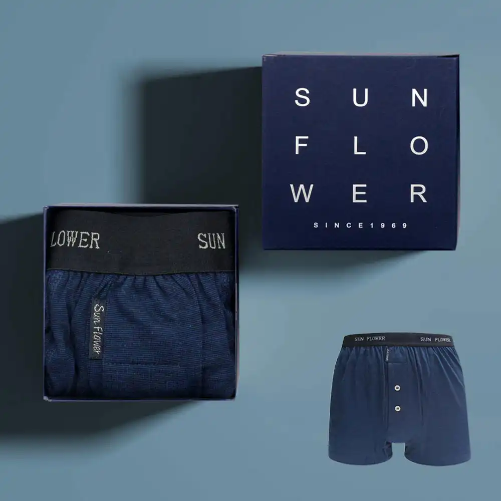 【三花紳士典藏禮盒2件組】針織平口褲 6634