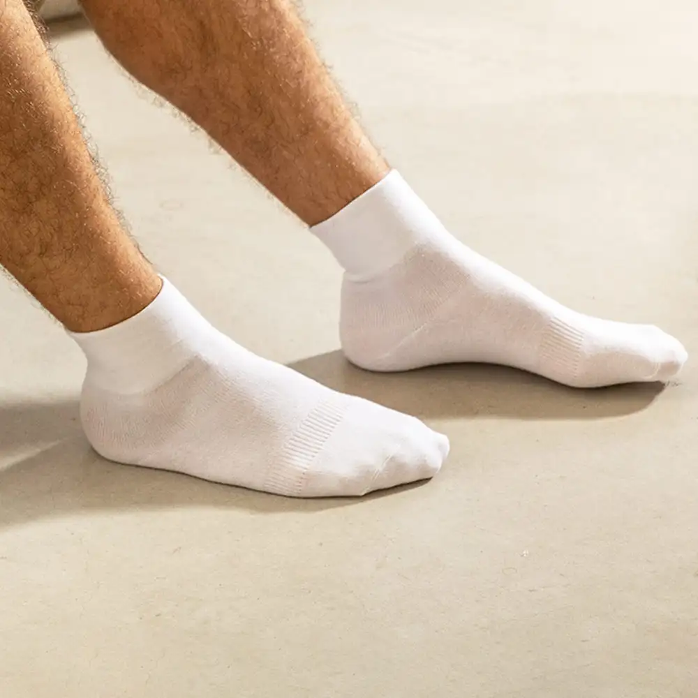 【6雙組】無痕肌1/2男女休閒襪.襪子(素面款) S112